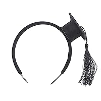 BinaryABC Graduation Hat Headband,Mini Bachelor Cap Headband,Graduation Party Supplies 2024,Graduation Decorations