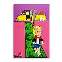 Generic Alec Monopolys Richie-Rich Poster Decorative Painting Canvas Wall Art Living Room Posters Bedroom Painting 08x12inch(20x30cm)