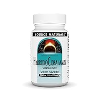 Source Naturals HydroxoCobalamin, Vitamin B-12, 1 mg - 120 Cherry Flavored Lozenges