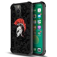 ZHEGAILIAN Case Compatible with iPhone 14 Pro Max,Camouflage Spartan Warrior 14 Pro Max Cases for Boys,UNBreak Reinforced Corners Back Cover Soft TPU Bumper Case Compatible with iPhone 14 Pro Max