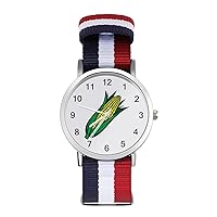 Corn on The Cob Men's Watches Minimalist Fashion Business Casual Quartz Wrist Watch for Women