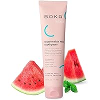 Boka Kids Bundle - Watermelon Mint Toothpaste + Tongue Scraper + Ela Mint Dental Floss