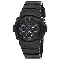 Casio G-shock Mens Black out Series All Black Analog Digital Mens watch AW591BB-1