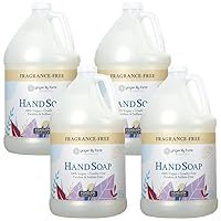 Botanicals All-Purpose Natural Fragrance-Free Hand Soap, Liquid Hand Soap Refill, 128 Ounces, 1 Gallon (Case of 4)