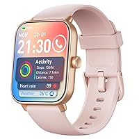 Women's Smartwatch with Phone Function, 1.8 Inch Watches with Heart Rate SpO2 Stress Sleep Monitor, Alexa Integrated Watch, 110 Sports Modes Fitness Tracker, IP68 Waterproof Sports Watch for Android