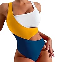 Women's One Piece Swimsuits Tummy Control Front Crossover Training Bathing Suit Wide Straps Criss Cross Swimsuit