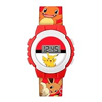 Accutime Pokémon Red Character Print Digital Watch POK4374, Multicolour, Modern
