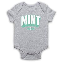 Unisex-Babys' Mint Hipster Baby Grow