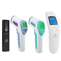 Amplim 4-Pack Hospital & Medical Grade Non Contact Digital Infrared Forehead Thermometer for Babies, Kids, and Adults. FSA HSA Eligible