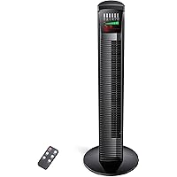 Tower Fan, PARIS RHÔNE Oscillating Quiet Cooling Fan with Remote, Digital Thermostat,12H Timer, 3 Speeds & 4 Modes, Portable Stand Up Floor Bladeless Fan for Bedroom, Living Room, Kitchen, Office