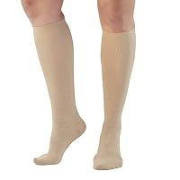 Ames Walker AW Style 110 Women's Moderate 15-20mmHg Knee High Socks White Xlarge