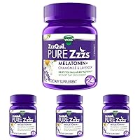 Pure Zzzs, Melatonin Sleep Aid Gummies with Lavender, Valerian Root and Chamomile, Natural Wildberry Vanilla Flavor, Non-Habit Forming, Drug-Free, 24 Gummies (Pack of 4)