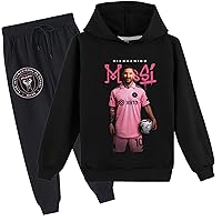 Kid Boys Hoodie and Jogger Pants-2 Pcs Graphic Outfit Tracksuit Set Casual Hood Sweatshirt