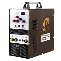 TIG200ACDC 200A AC/DC Aluminum Tig Welder with DC Stick/Arc Welder, Square Wave Inverter with Foot Pedal and Argon Regulator 110/220V Dual Voltage Brown