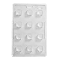 Square Base Chocolate Mould 12 Cavity (Lid Sold Separately) (Pack of 5)