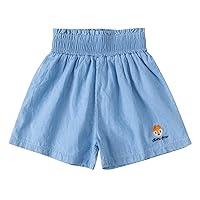Soccer Shorts Youth Girls Waist Casual Shorts Pants Clothes 6Y Cotton Shorts Baby