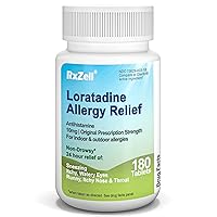 Allergy Relief, Loratadine 10mg, 180 Tablets – 24 Hour Non-Drowsy Antihistamine Allergy Medicine