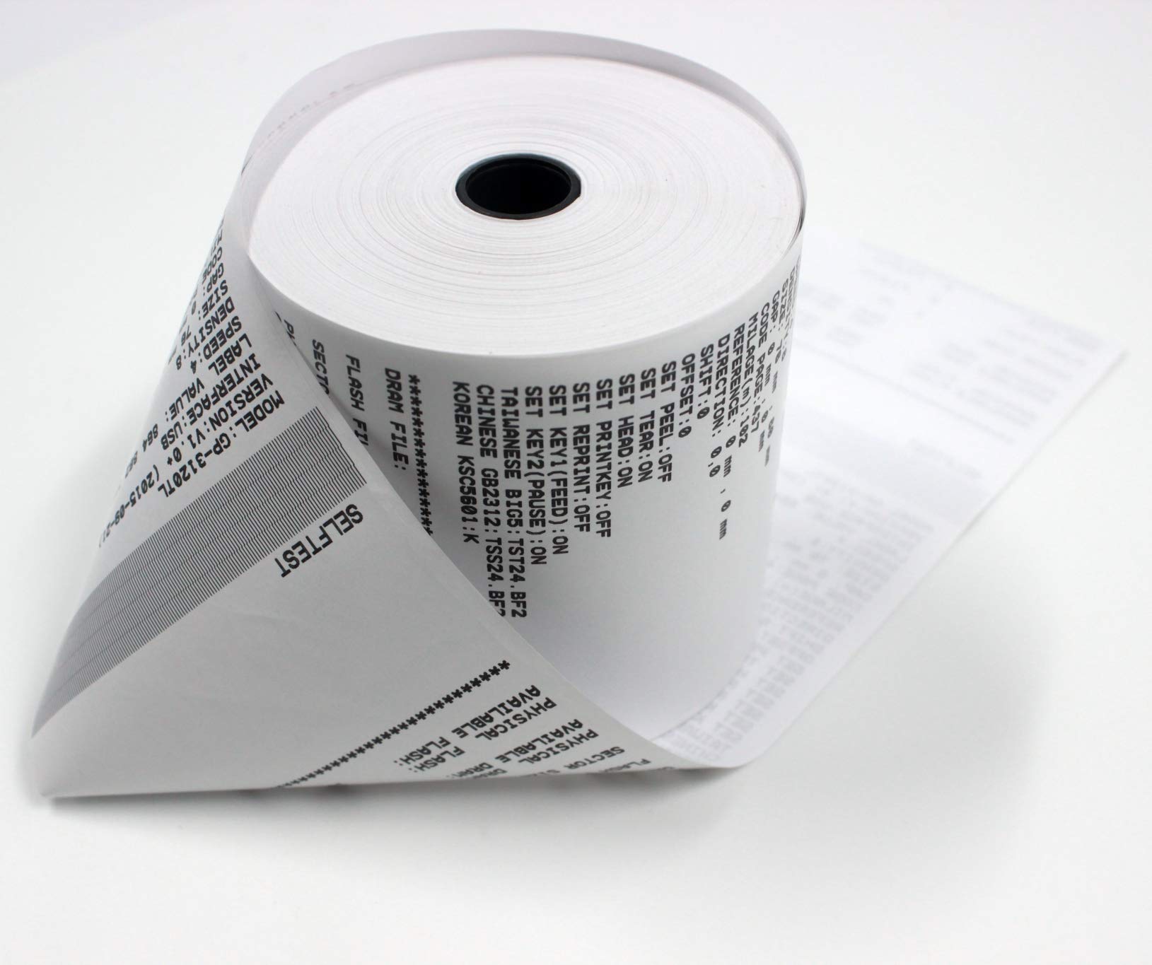 (6 Rolls) 2 1/4 x 150 ft, White, adding machine tape Paper Rolls, Premium One Ply Cash Register/Adding Machine/Calculator Roll Printing Calculator 10 key adding machine tape