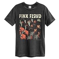 Amplified Unisex Adult Piper At The Gate Pink Floyd T-Shirt (M) (Charcoal)