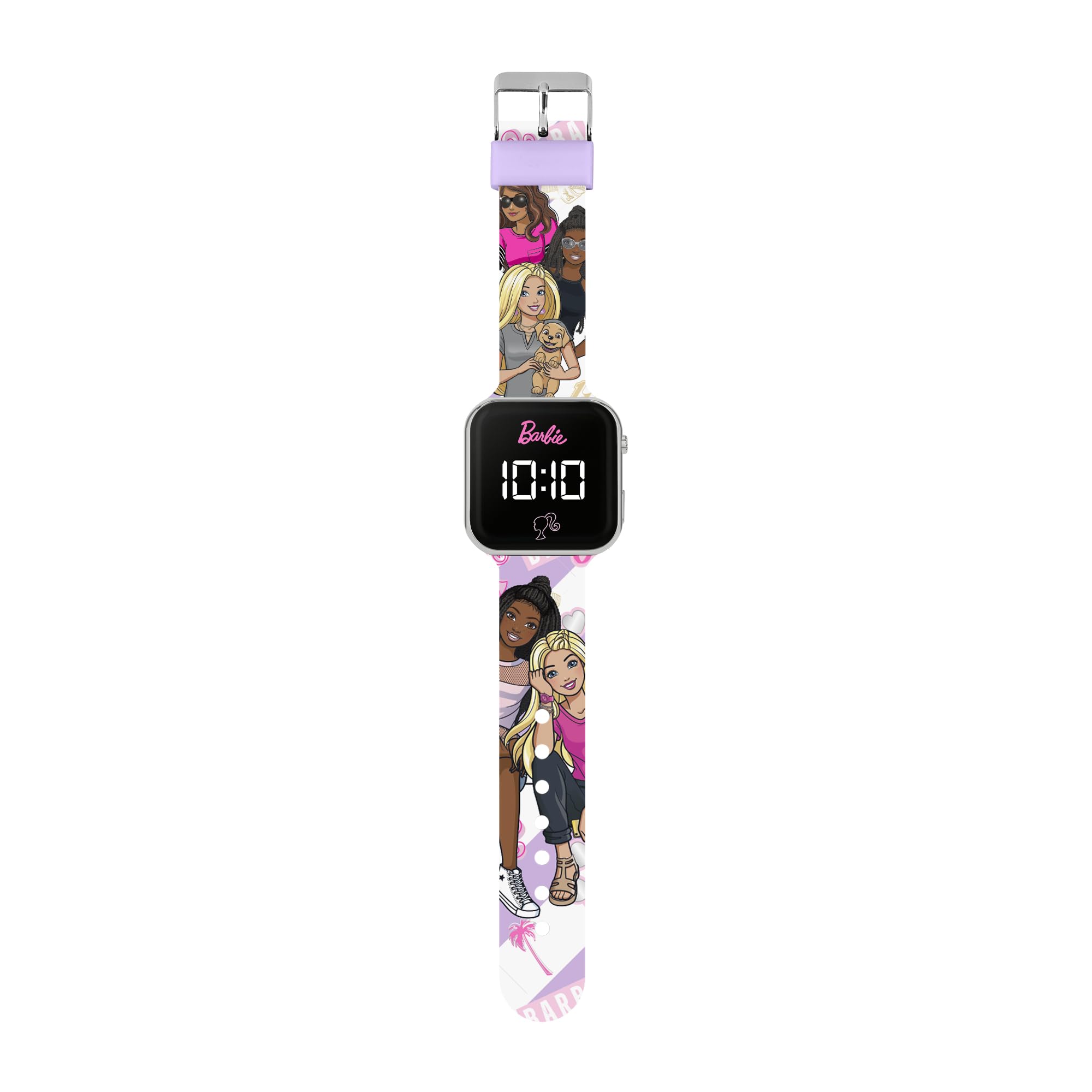 Barbie Printed LED Watch, Pink, Modern