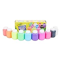 Washable Kids Paint, 10 Neon Paint Colors, 2 Oz Bottles, Gift