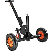 VEVOR Adjustable Trailer Dolly, 1500lbs Tongue Weight Capacity, 2 in 1 Trailer Mover with 23.6''-35.4'' Adjustable Height & 2'' Ball, 16'' Pneumatic Tires & Universal Wheel, for Moving Car RV Trailer