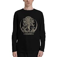 T Shirt Dimmu Borgir Boy's Fashion Round Neck T-Shirts Classical Long Sleeve Tops Black