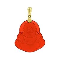 Happy Laughing Buddha Red Jade Pendant, Genuine Certified Grade A Jadeite Jade Hand Crafted, Buddha Medallion, Buddha charm, Buddha Pendant, Good Luck Red Jade statue pendant