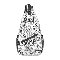 Mexican Folk Art Boho Print Sling Bag Crossbody Sling Backpack Travel Hiking Chest Bags For Women Men