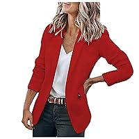 Women's Casual Blazer Casual Lapel Open Front Long Sleeve Work Office Suit Jacket Coat Blazers & Suit Jackets