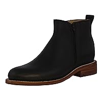 Mens #155 Black Chelsea Ankle Boots Western Wear Leather Round Toe