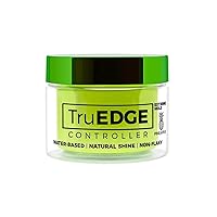 TruEDGE Controller Extreme Hold Water-Based Pomade - Ntaural Shine & Non-Flaky Scented Edge Control - Perfect for Hair-Braiding (Pineapple)