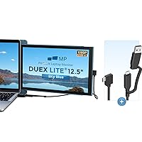 Duex Lite Portable Monitor with 2-in-1 USB Cable, New Mobile Pixels 12.5