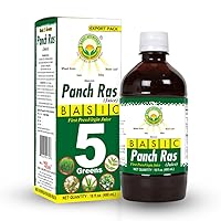 Basic Ayurveda Basic Five Green Panch Ras (Juice) 16.23 Fl Oz (480ml), Ayurvedic Blend of Wheat Grass, Tulsi, Aloe vera, Giloy, and Neem Leaf