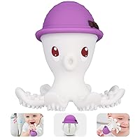 Baby Teething Toys for Babies 6-12 Months, Mombella Octopus Teether for 12-18 Months, Soft Silicone Infant Teething Toys 6-9 Month Old, Kids Chew Toy to Soothe Sore Gums, BPA Free, Purple