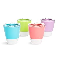 Splash™ Open Toddler Cups with Training Lids, 7 Ounce, Multicolored, 4 Pack