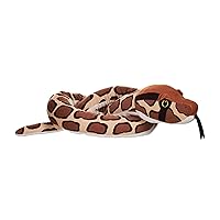 Wild Republic Snakes Eco Burmese Python, Stuffed Animal, 54 Inches, Plush Toy, Fill is Spun Recycled Water Bottles, Eco Friendly