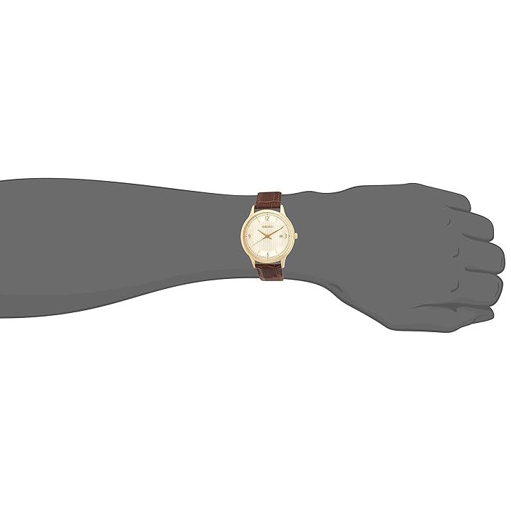 Mua Seiko Quartz White Dial Brown Leather Men's Watch SGEH86 trên Amazon Mỹ  chính hãng 2023 | Fado