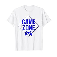 Game Zone Controller Blue Video Game Gamer Shirt T-Shirt