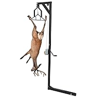 Deer Hoist for Truck Hitch, 400 LBS Load Capacity Deer Hanger for Skinning, Hunting Game Hoists with Lifting Winch, Adjustable Height (400 LBS)