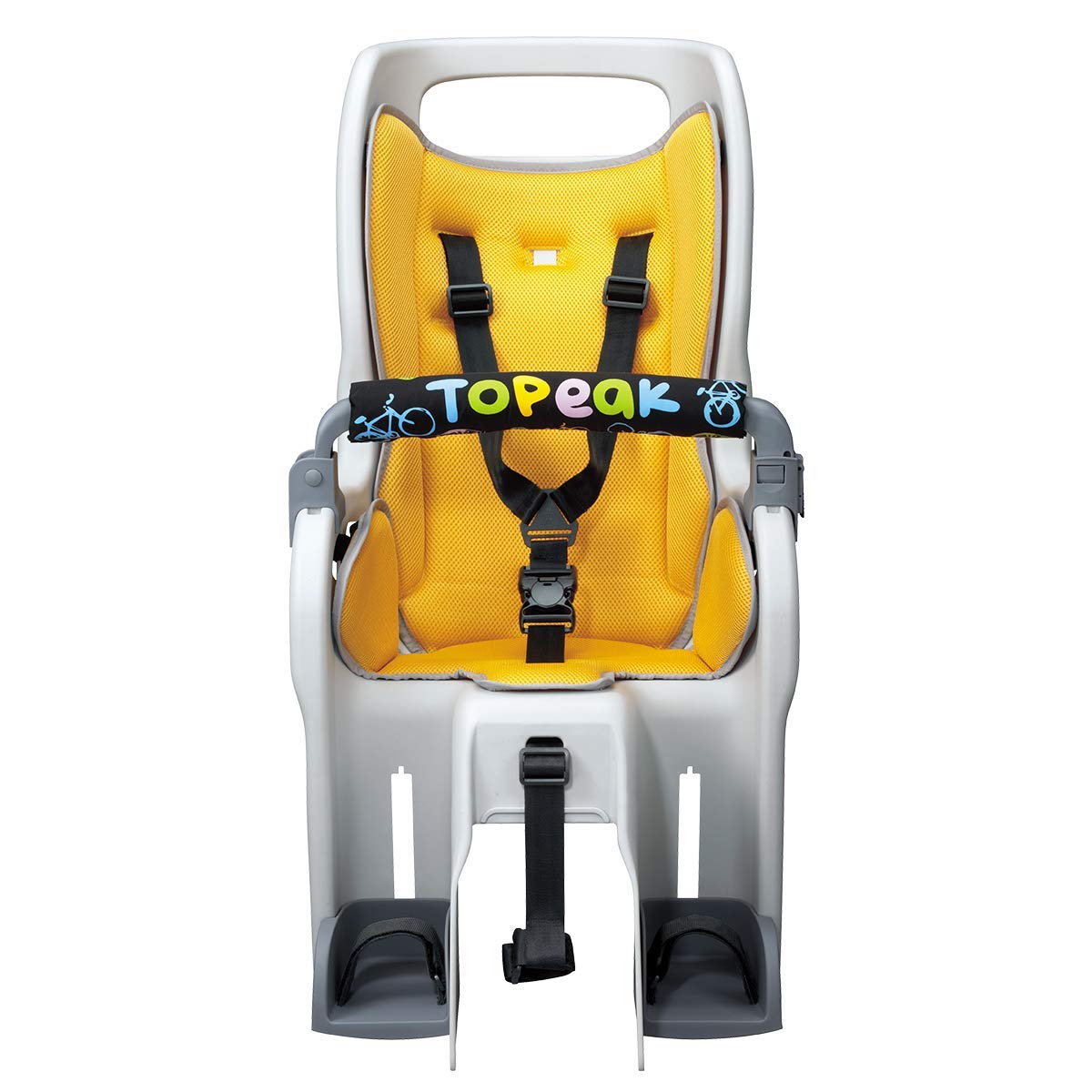 Topeak Babyseat II with Non Disc Rack , Yellow Padding, 15.4 x 32.5 x 19.8 Inch