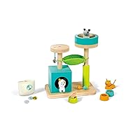 Hape Cute Kitten House Toy Set, Wooden Toys, Dollhouse Accessories