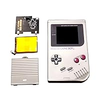 New for GB Classic Rechargeable Battery Pack Type-C Mod Kit 2500 mAh Replacement, for GameBoy Fat Game Boy DMG Handheld Console, USB-C Charging Long Life Li-on Battery w/Special Rear Cover