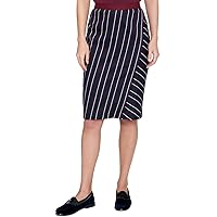 Tommy Hilfiger Womens Striped A-Line Skirt