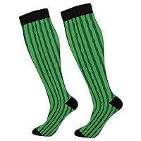 Compression Socks Women Knee High Fit Compression Socks For Men for Teens Tube Socks Vector Fruit Watermelon