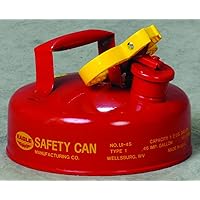 Eagle UI-4-S Red Galvanized Steel Type I Gas Safety Can, 2 quart Capacity, 8.75