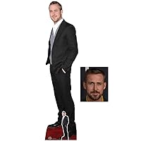 Ryan Gosling Black Suit Lifesize Cardboard Cutout/Standup Fan Pack, 185cm x 45cm Includes 8x10 Photo