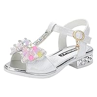 Children Shoes Fashion Thick Soles With Diamond Butterfly Sandals Summer Open Toe Student Sandals for Kids Girls Size 11