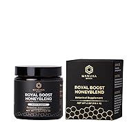 Royal Boost Honeyblend by Manuka Mana - Manuka Honey (MGO 150+), Lions Mane Mushroom Extract, Royal Jelly, Cardamom, Vanilla - Brain Support, Sustained Energy, Mental Clarity (4oz)