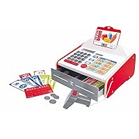 Hape Beep ’n’ Buy Cash Register | Role Play Toy Cash Register for Kids, for Children Ages 3+ Years